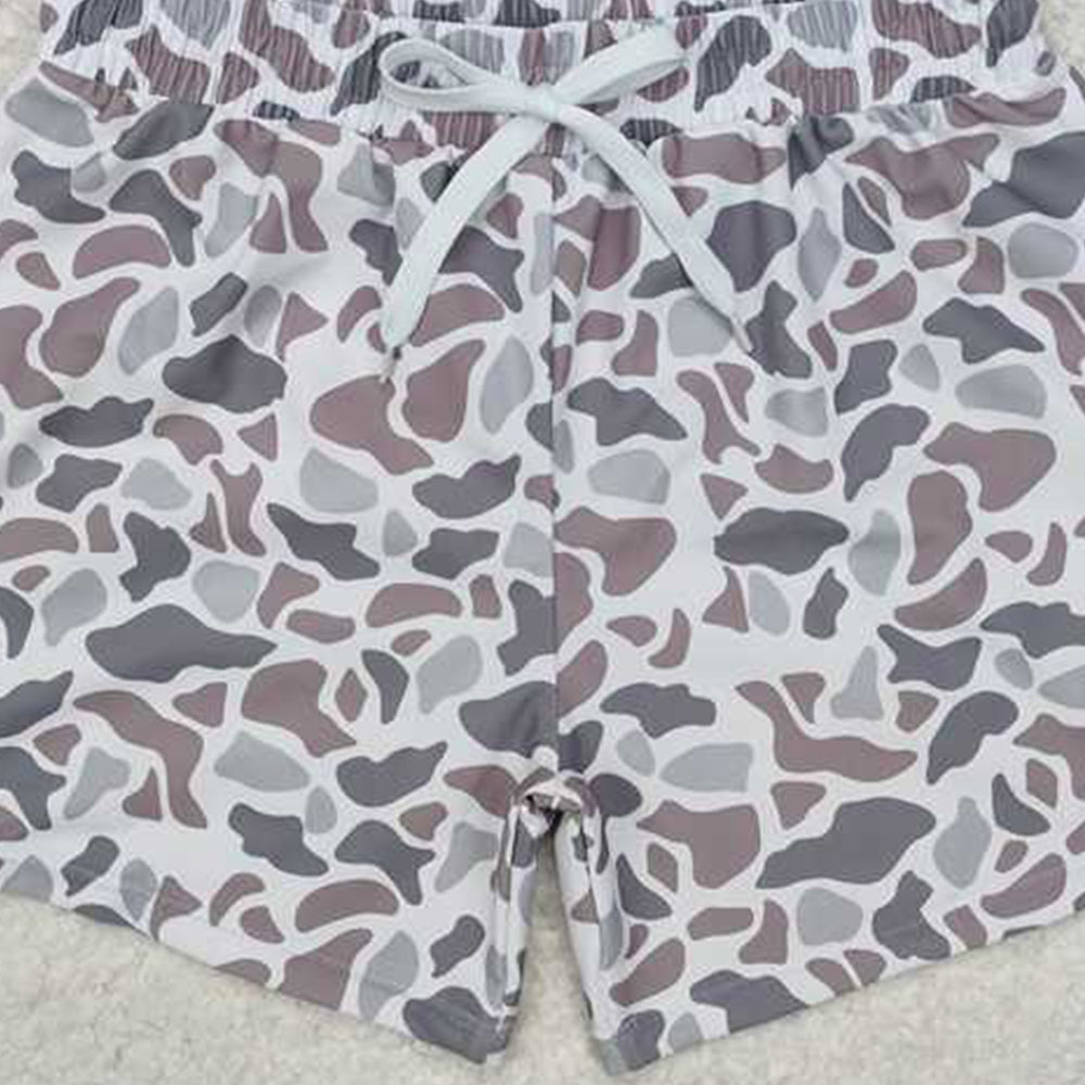 6.07 S0458 New Rts No Moq 8-9 Days By Air Arrived it Grey camo kids boys summer swim trunks