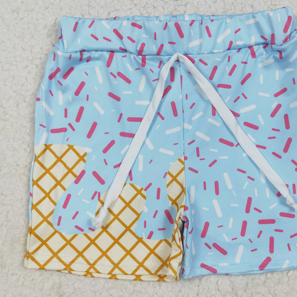 8.16 USA Shop (in stock) SS0609 Baby Boys Summer Shorts Baby Boys Ice Cream Drip Team Shorts Bottom