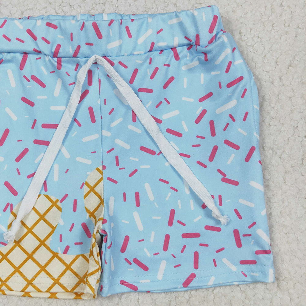 8.16 USA Shop (in stock) SS0609 Baby Boys Summer Shorts Baby Boys Ice Cream Drip Team Shorts Bottom
