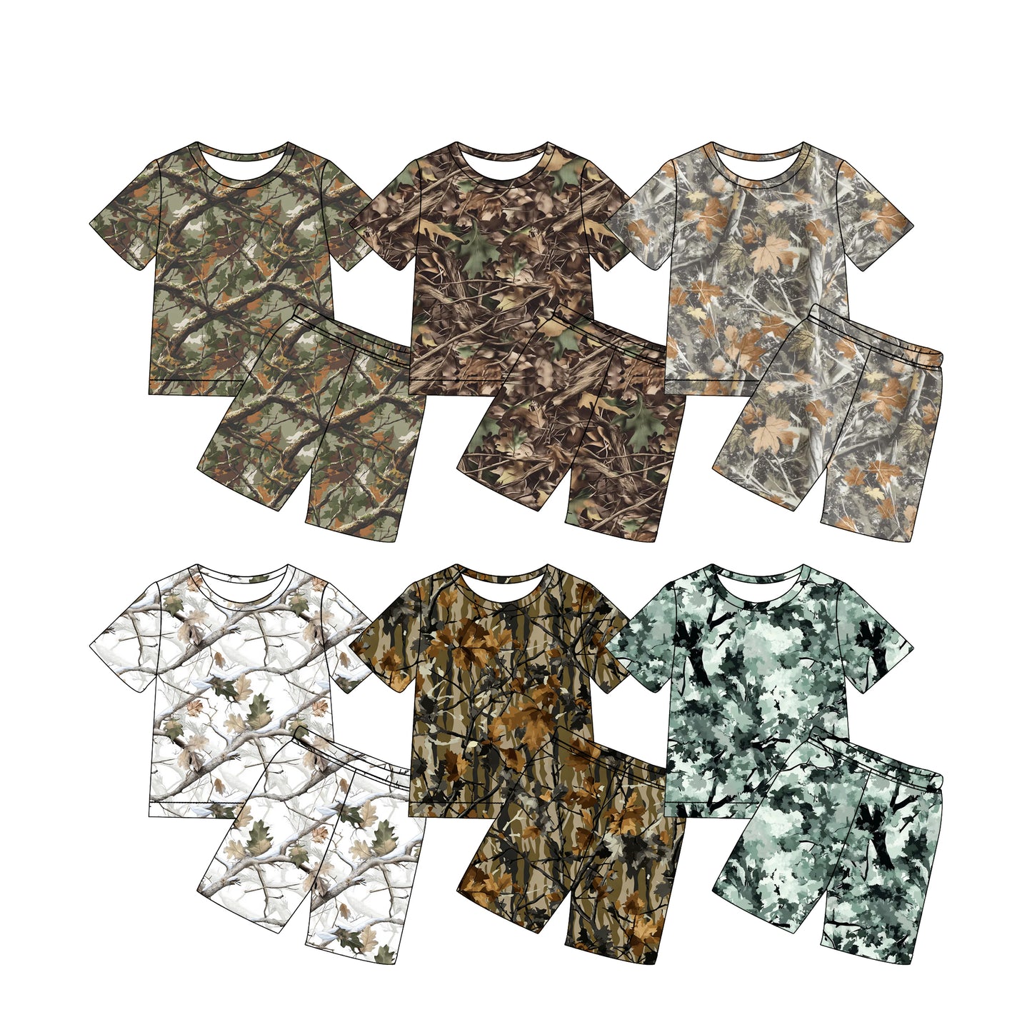 CUSTOM MOQ 5 Sibling Baby Girls Summer Short Sleeve Shorts Clothes Sets