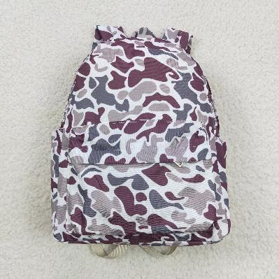 11.25 RTS NO MOQ (In stock)BA0140 Baby Kids Camo Hunting Print Back Bags 13.9*10*4