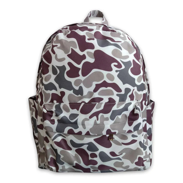 RTS NO MOQ Sibling Baby Kids Camo Hunting Print Backpacks Bags Boxes