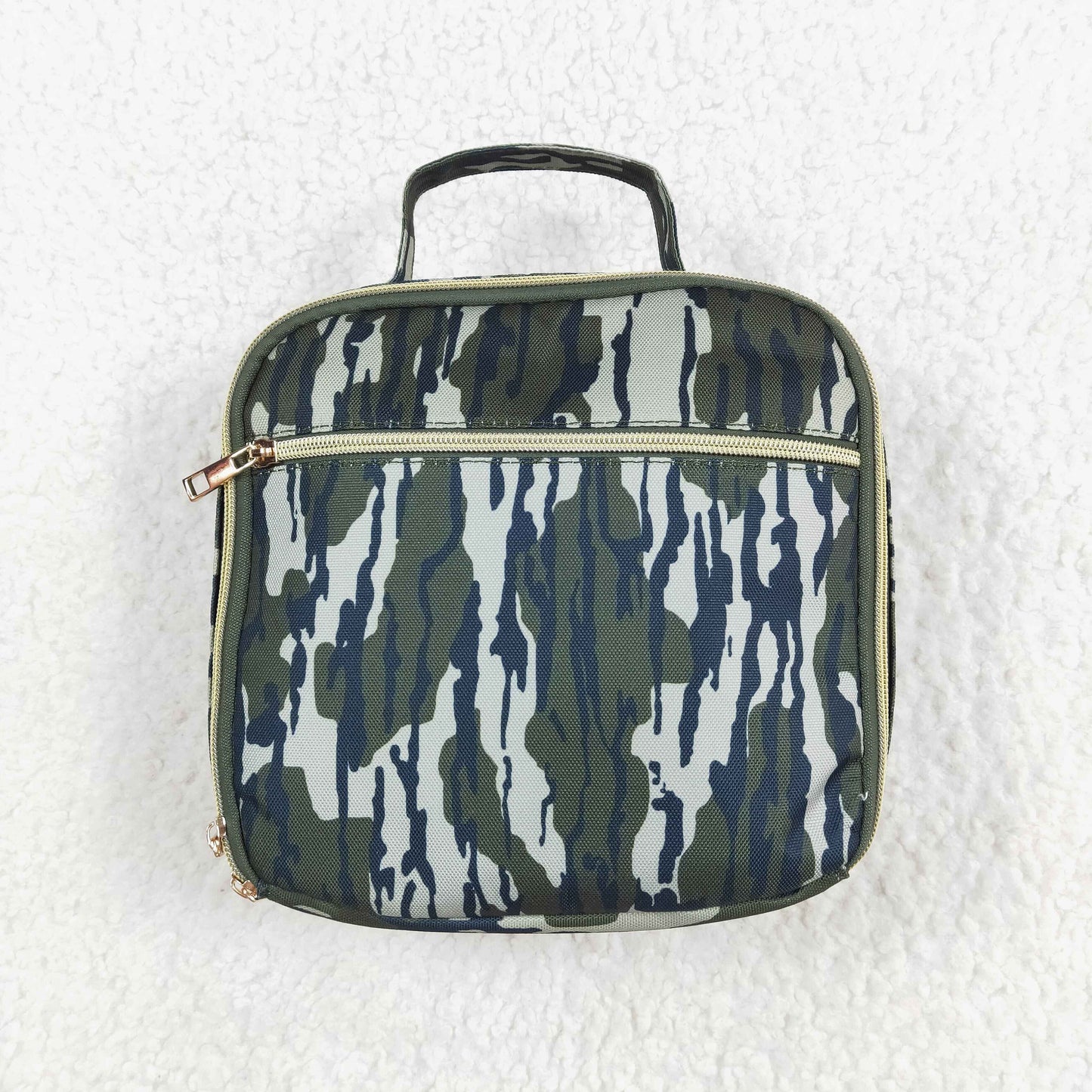 BA0228Bottomland camo print kids lunch box bag