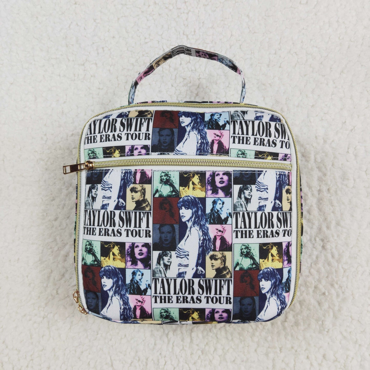 BA0237Patchwork singer girls lunch box bag