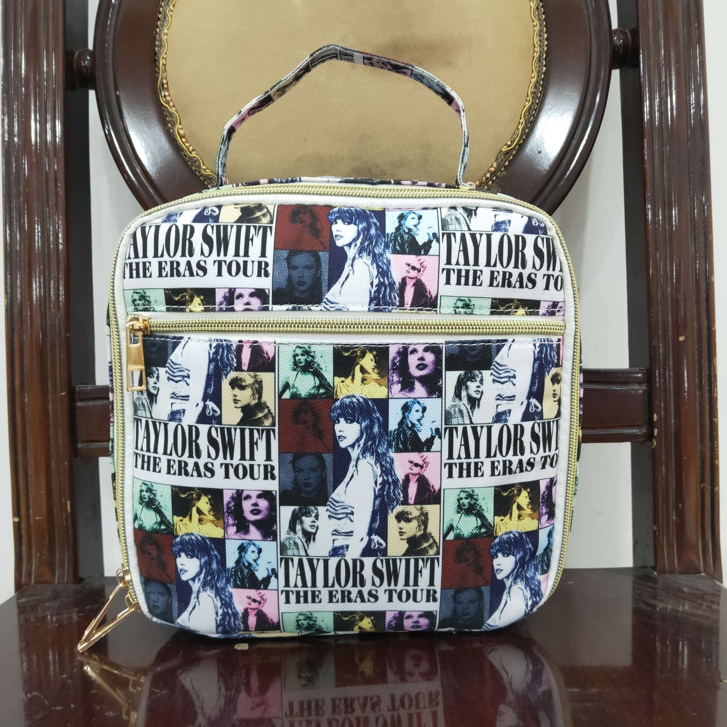 BA0237 Patchwork singer girls lunch box bag