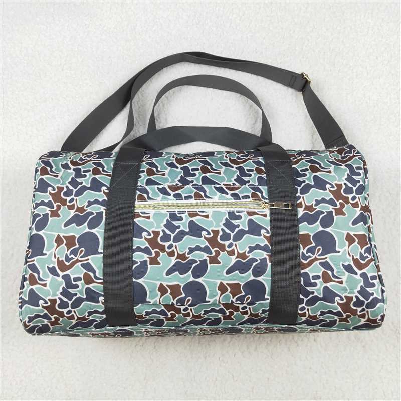 USA Warehouse (IN STOCK)BA0263 Mint Brown Camouflage Duffel Bag Outdoor Sports Travel Weekender Bag with Shoulder Strap