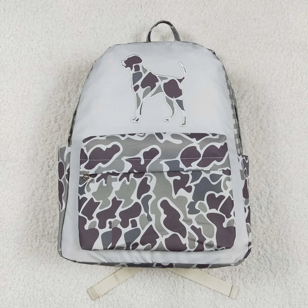USA Warehouse (IN STOCK) BA0268 Baby Kids Boys Camo Dog Hunting Backpack Zip Back Bags