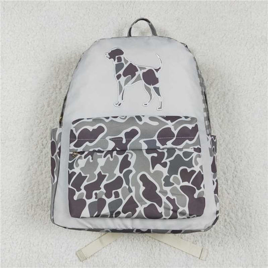 USA Warehouse (IN STOCK)BA0268   Camouflage Backpack Hunt Dog Theme Boys' School Bag