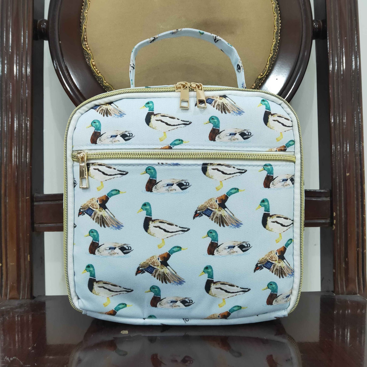 BA0276RTS NO MOQ Baby Bags kids duck hunting lunch box bag