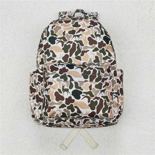 USA Warehouse (IN STOCK)BA0288 Camo Kids Hunting Backpack Turkey Deer Dog Themed Outdoor Sports Travel Rucksack for Children