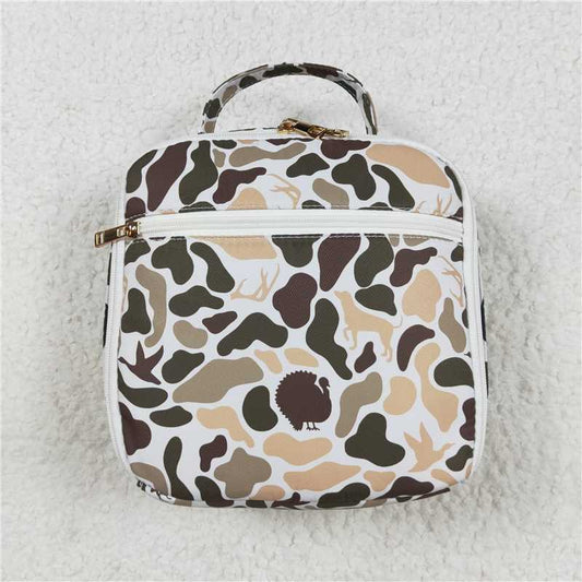 USA Warehouse (IN STOCK)BA0305 Camo Deer Turkey Duck Dog Kids Lunch Box Unisex Portable Insulated Picnic Lunchbox