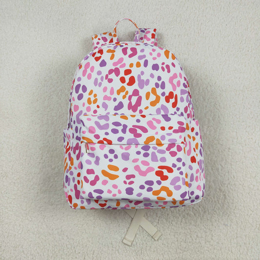 RTS NO MOQ (In stock)BA0307 Baby Bags Baby Girls Pink Leopard School Backpack Bags