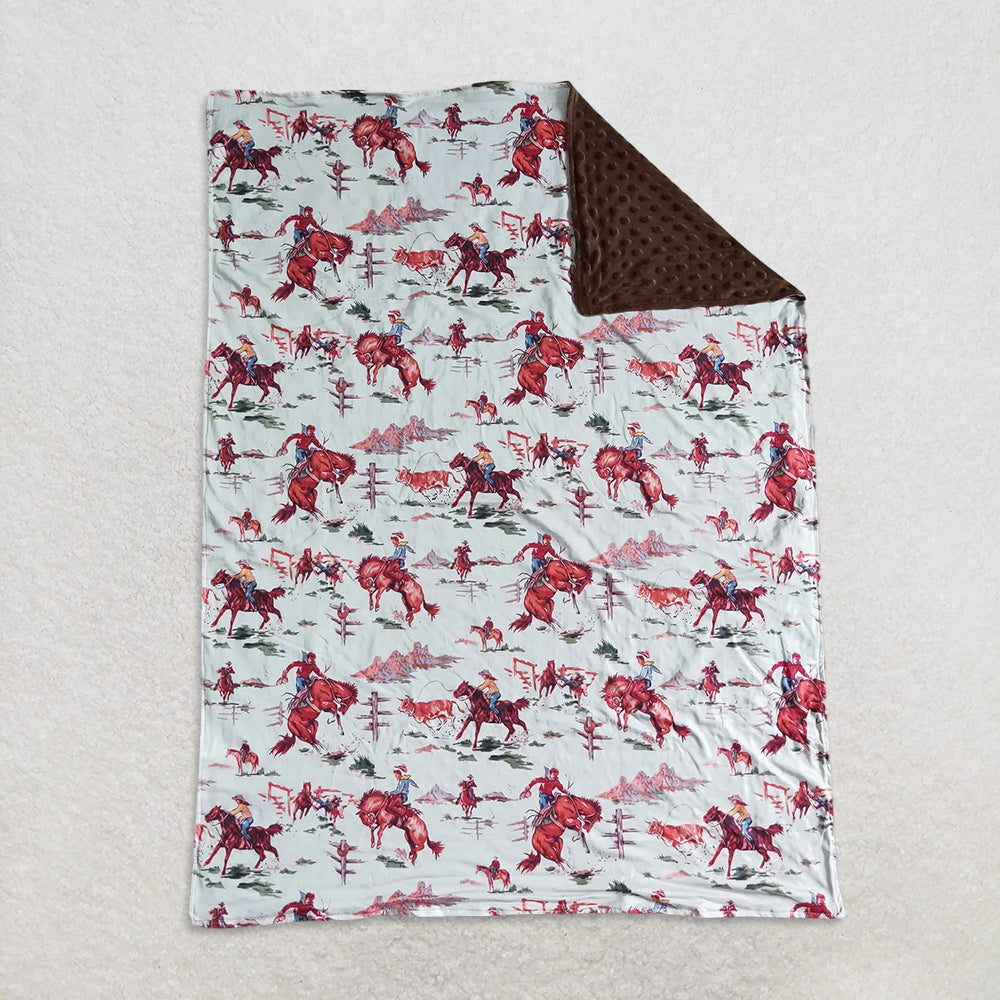 USA Warehouse (IN STOCK) Highland Cow Print Baby Kids Blankets Soft Cozy Plush Blanket for Children's Room Decor
