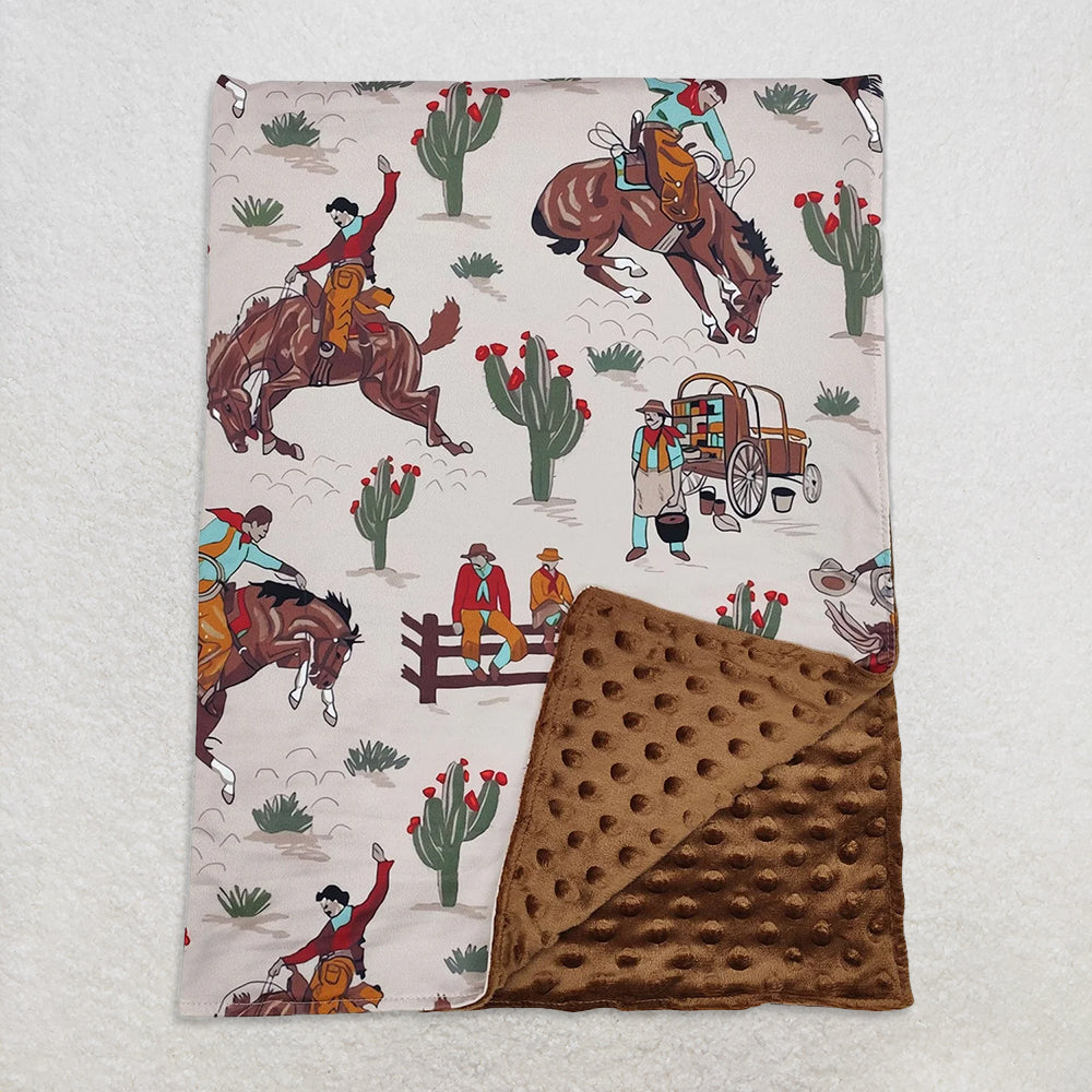 USA Warehouse (IN STOCK) Highland Cow Print Baby Kids Blankets Soft Cozy Plush Blanket for Children's Room Decor