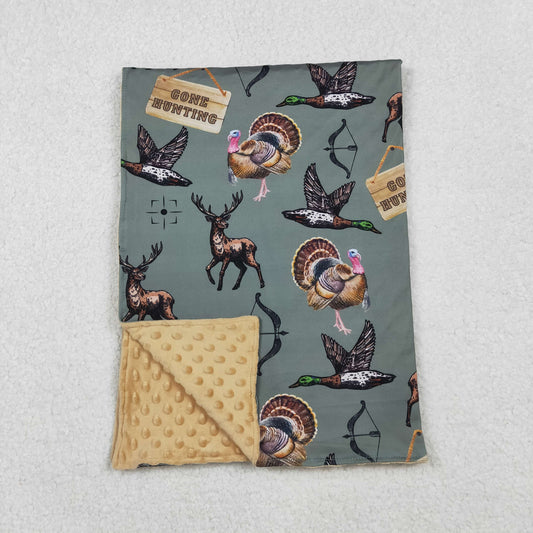 10.18 RTS NO MOQ (In stock)BL0151 Baby Toddler Children Hunting Deer Ducks Blankets