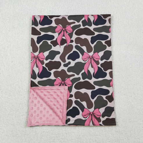 10.15 RTS Sibling Baby Kids Flowers Bows Blankets 29*43 inches