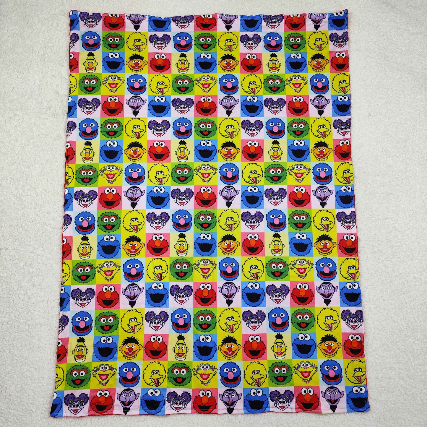 BL0196Red Polka Dots Cookie Plaid Baby Kids Blankets Soft Cozy Fleece Snuggle Blanket for Children