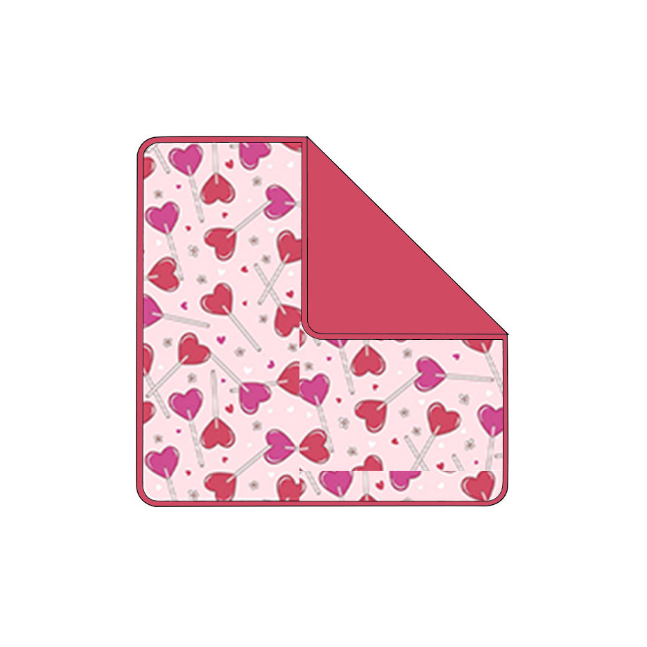 12.2 RTS NO MOQ (In stock)BL0242 Baby Kids Valentines Heart Balloons Flowers Blankets