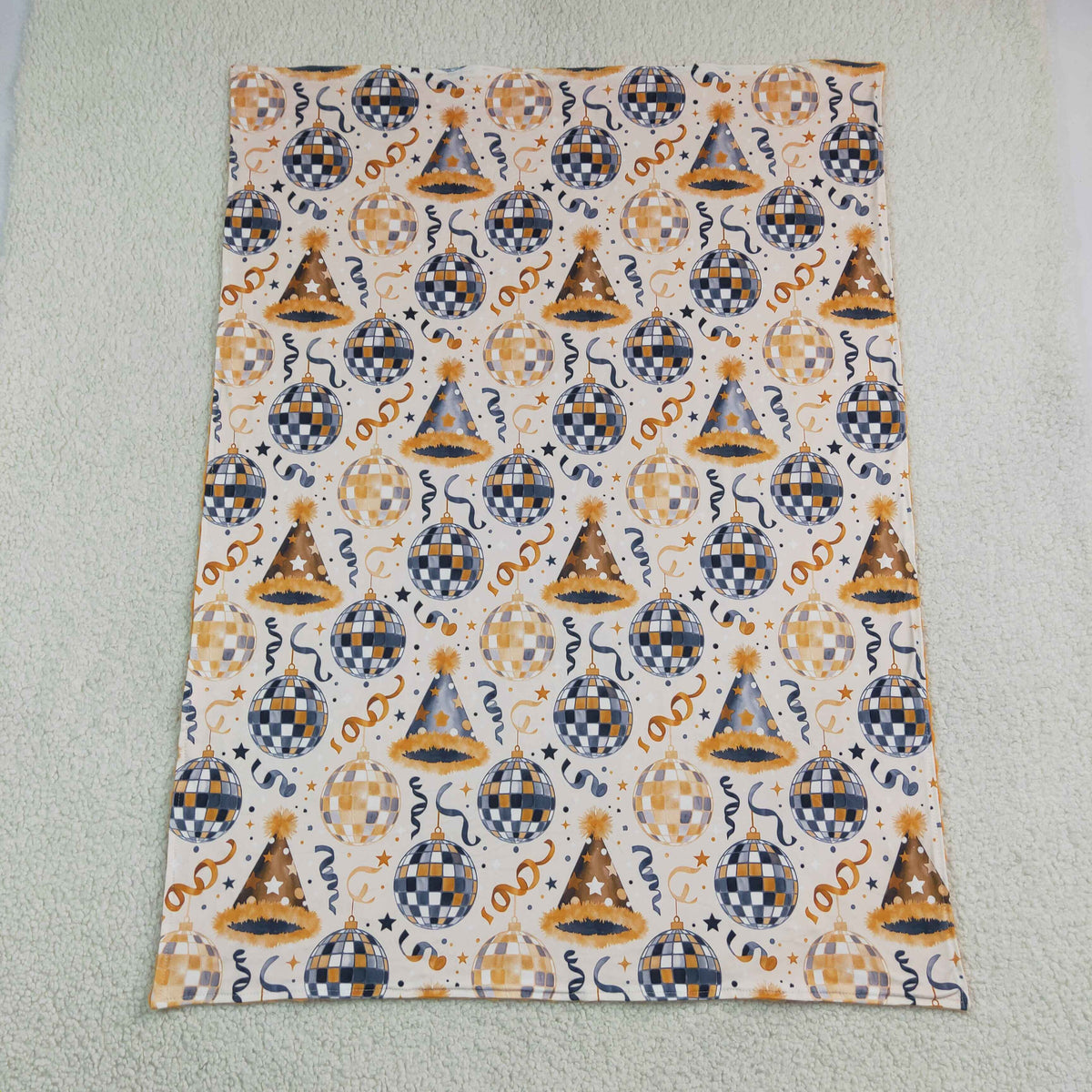 RTS NO MOQ (In stock)Blankets BL0298 Baby Kids Stars Lights Happy New Year Blankets
