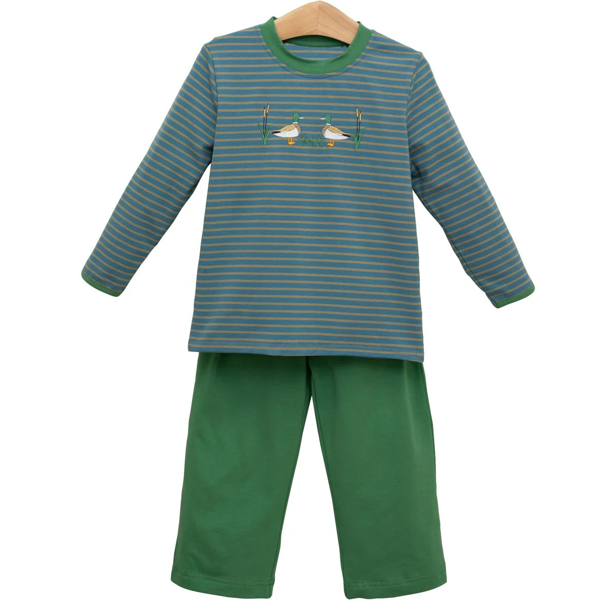 9.27 BLP1306 Pre order No Moq Baby Boys Stripe Ducks Top Pants Clothes Sets