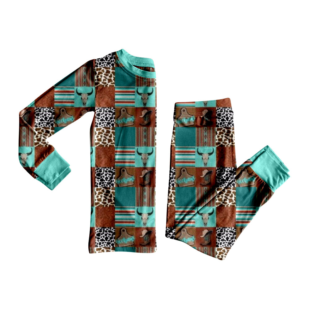 11.13 BLP1391 Pre order No Moq Baby Boys Western Pants Pajamas Sets