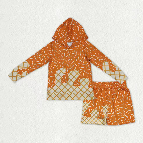 10.13 RTS Sibling Baby Boys Sprinkles Drip Hoodies Top Shorts Team Clothes Sets