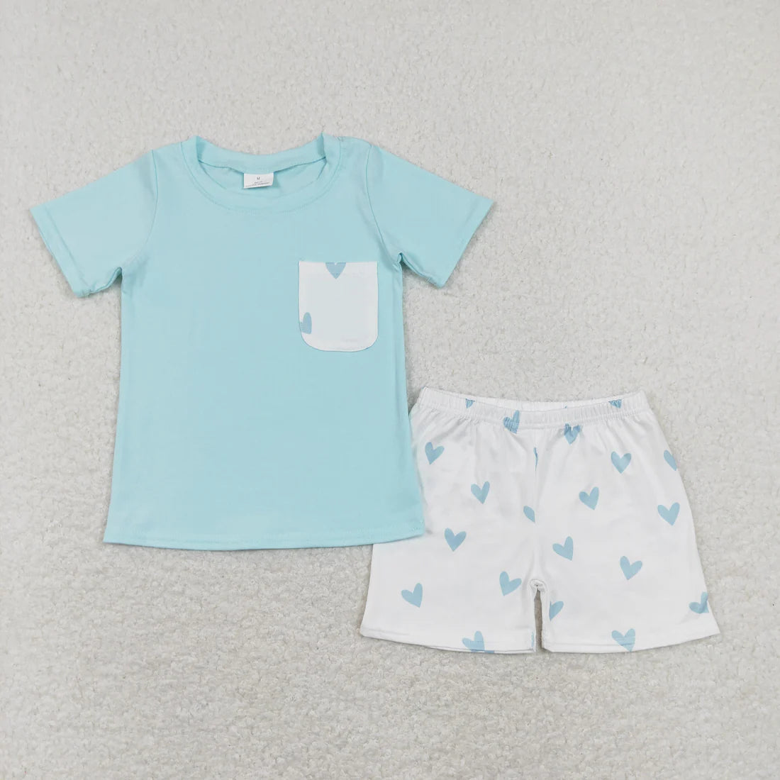 10.18 RTS Sibling Baby Boys Pockets Tee Shirts Shorts Summer Clothes Sets