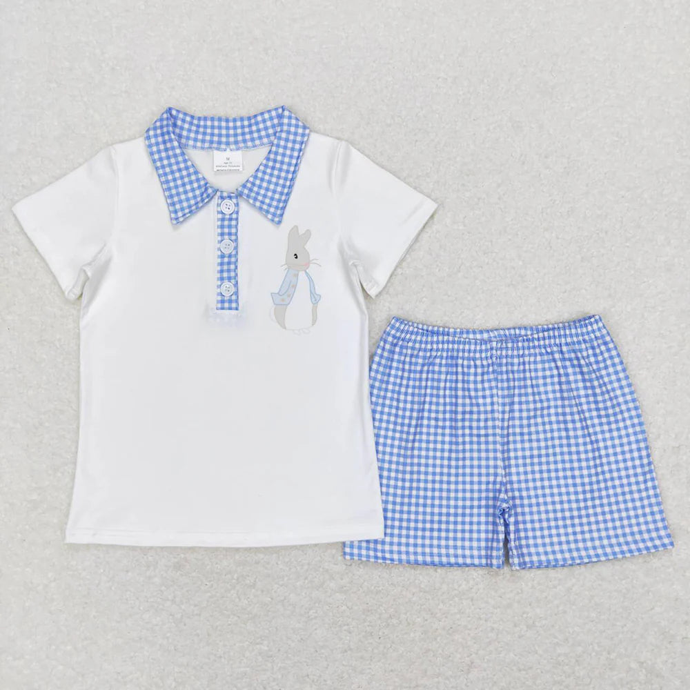 12.26 RTS Sibling Baby Boys Easter Pullover Tee Shirts Tops Shorts Clothes Sets