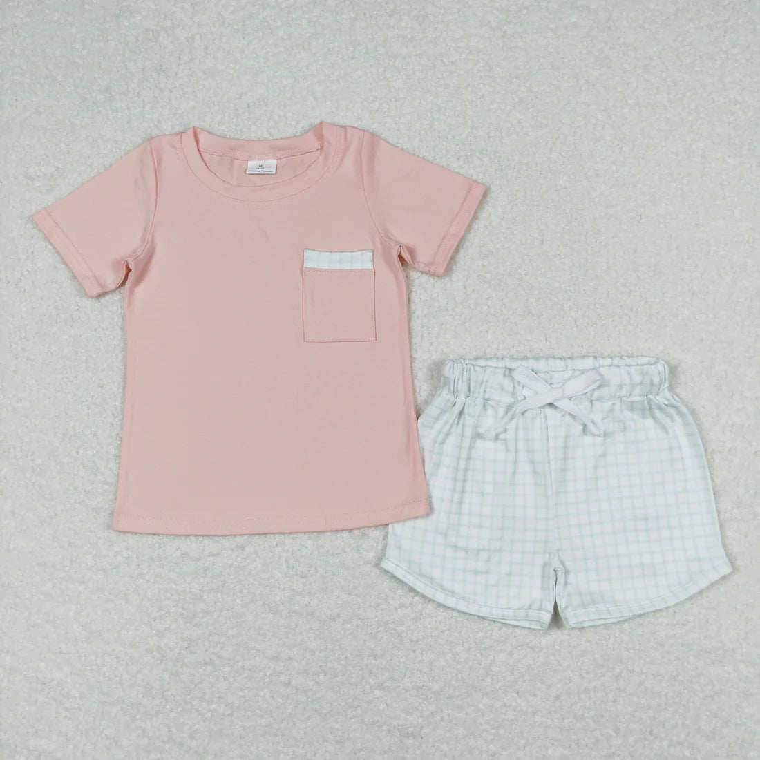 10.18 RTS Sibling Baby Boys Pockets Tee Shirts Shorts Summer Clothes Sets