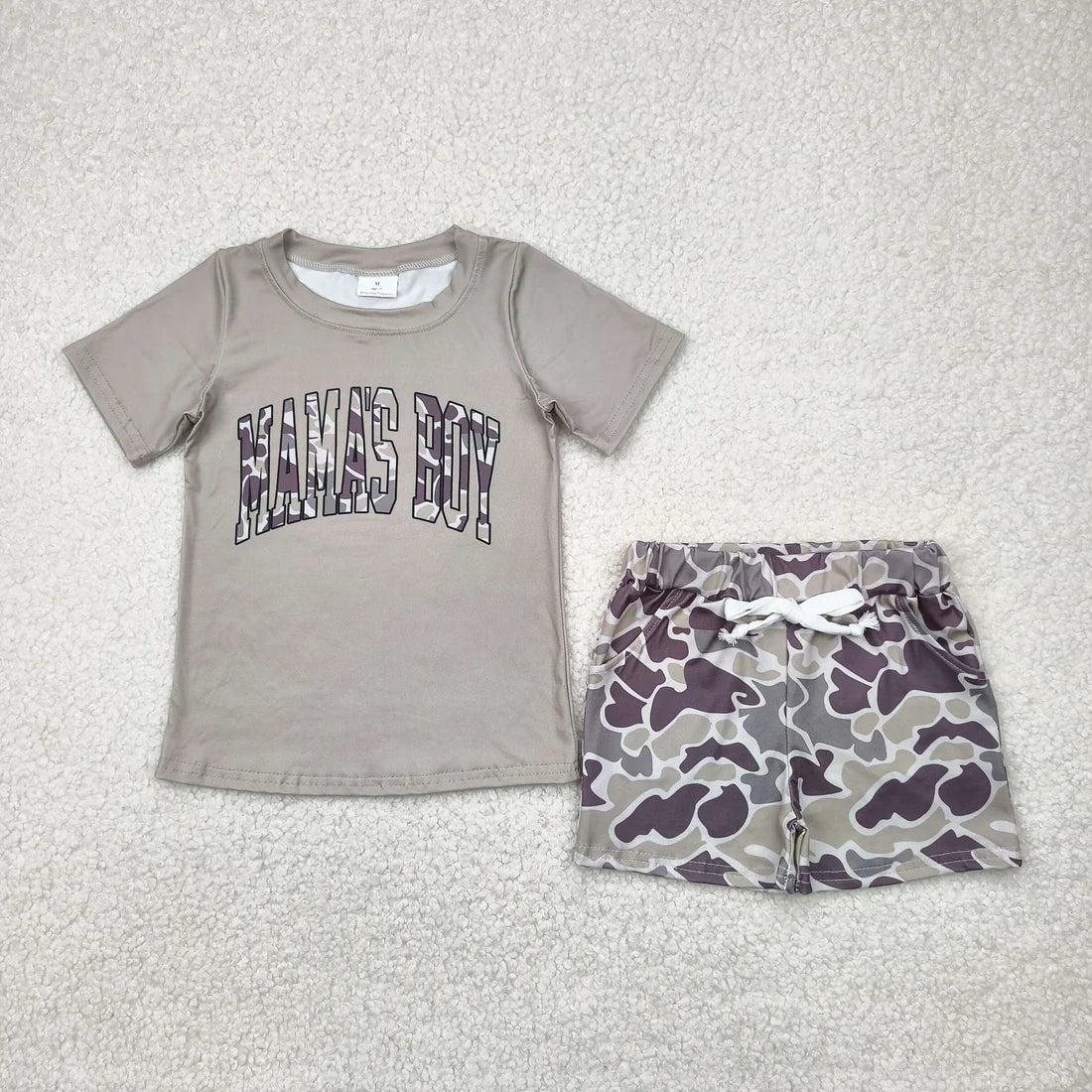 12.20 RTS Sibling Baby Boys Short Sleeve I Love Dad and Mom Top Shorts Clothes Sets