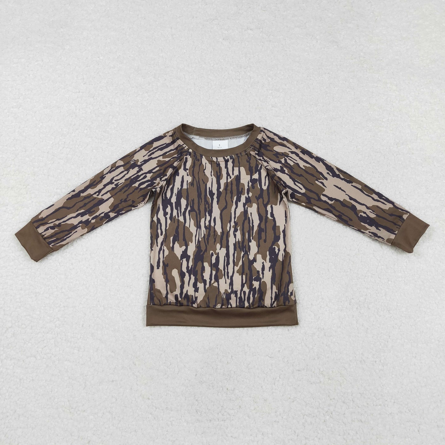 BT0882 Baby Boys Bottomland Camo Long Sleeve Tee Shirts Tops Preorder