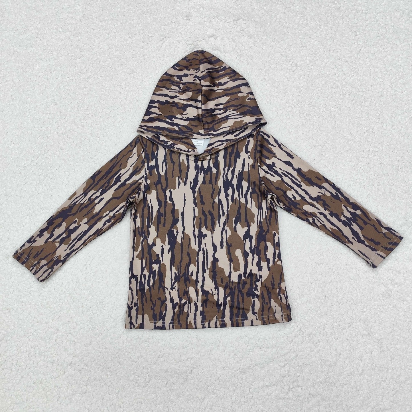 USA Shop (in stock)BT0920 Baby Boys Bottomland Camo Long Sleeve Hooded Tops Preorder