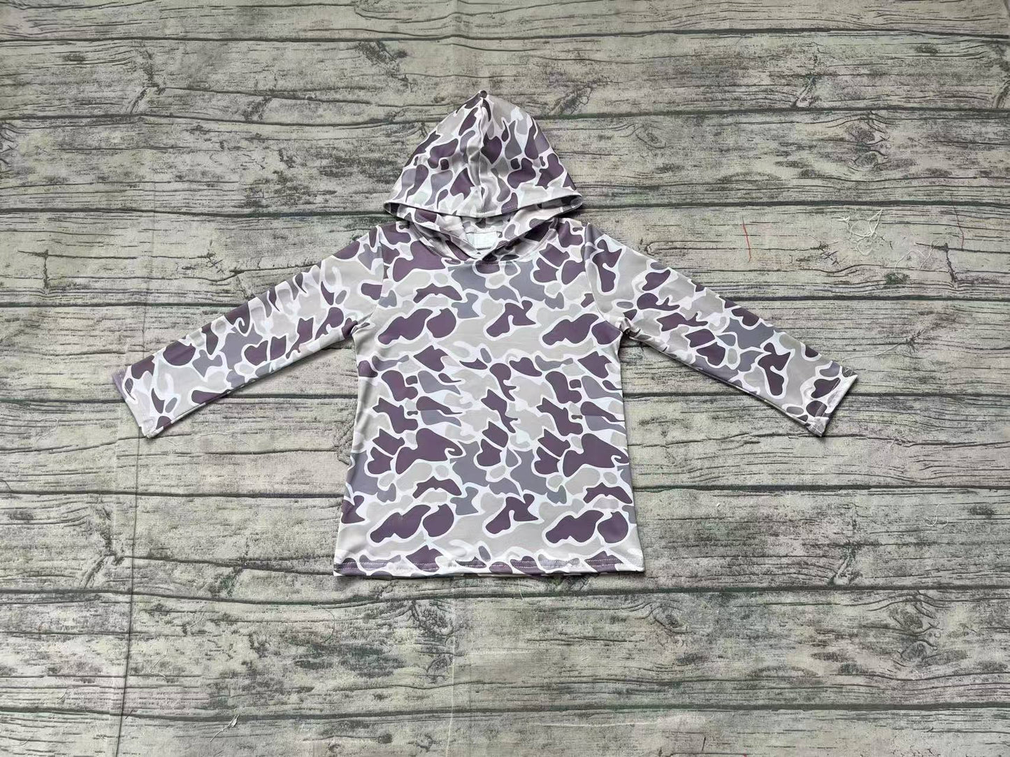 BT0923Stylish Long Sleeve Camo Hoodies for Boys in the Toddler and Kids Age Range