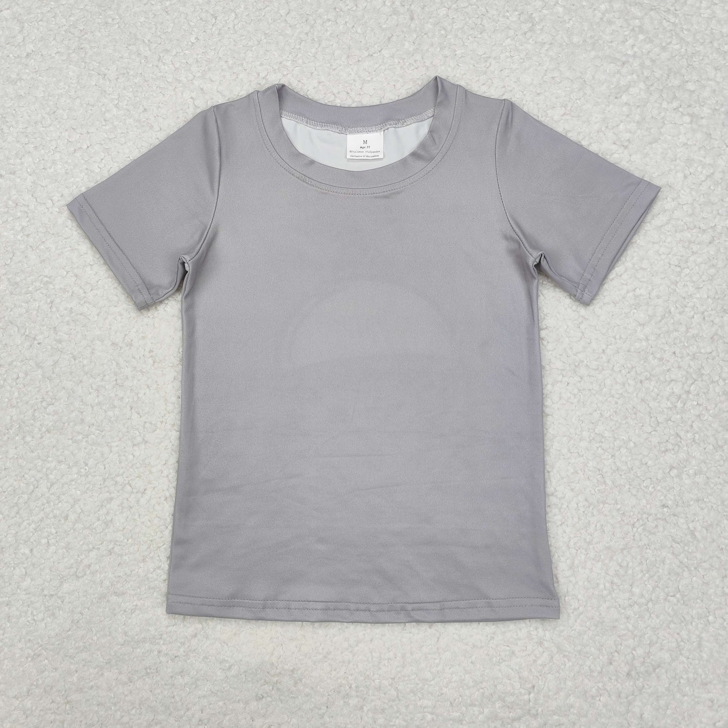 BT0961 Short sleeves grey camo slip float fishing boys shirt