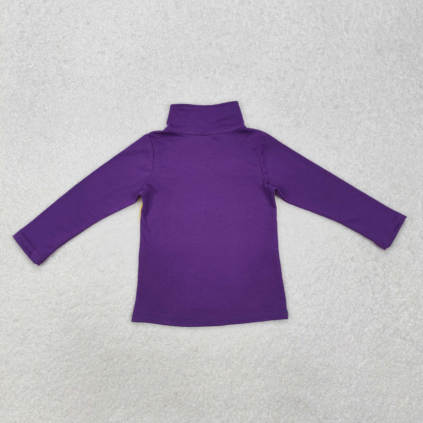 BT1130Long sleeves purple yellow green boys Mardi Gras pullover