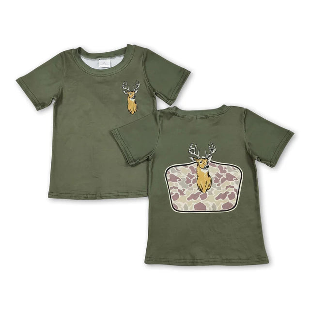 RTS Sibling Short sleeves blue duck kids boys shirt