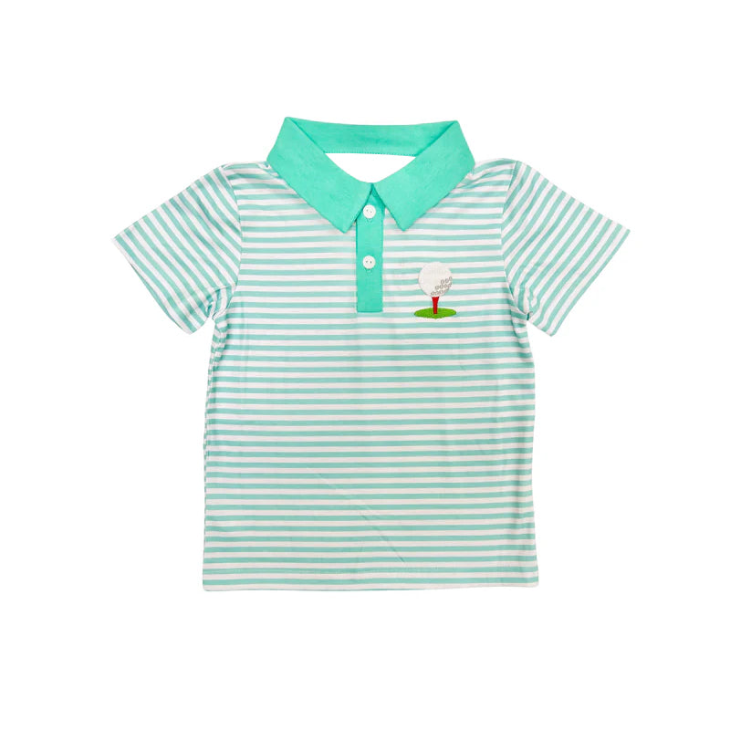 Plaid sleeveless yellow golf baby boy romper