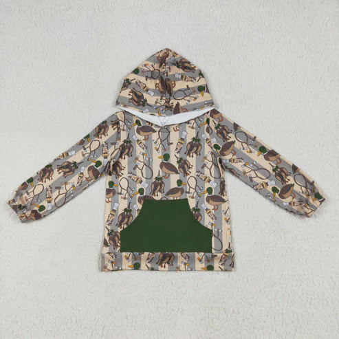 9.30 RTS Sibling Baby Boys Ducks Dogs Deer Camo Calls Southern Hunting Hoodies Top Blankets