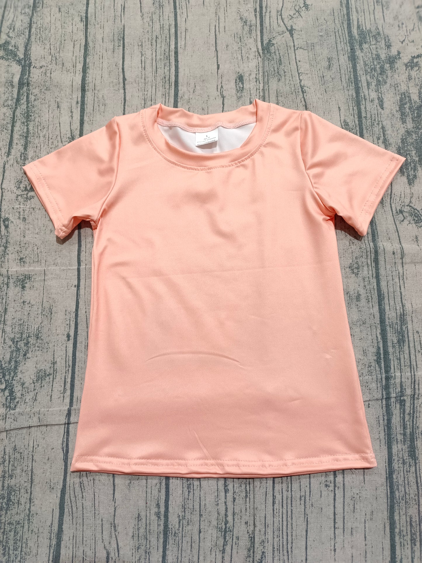 1.21 BT1618 Sample No Moq Baby Boys Peach Short Sleeve Cactus Horse Rodeos Western T-shirts Top