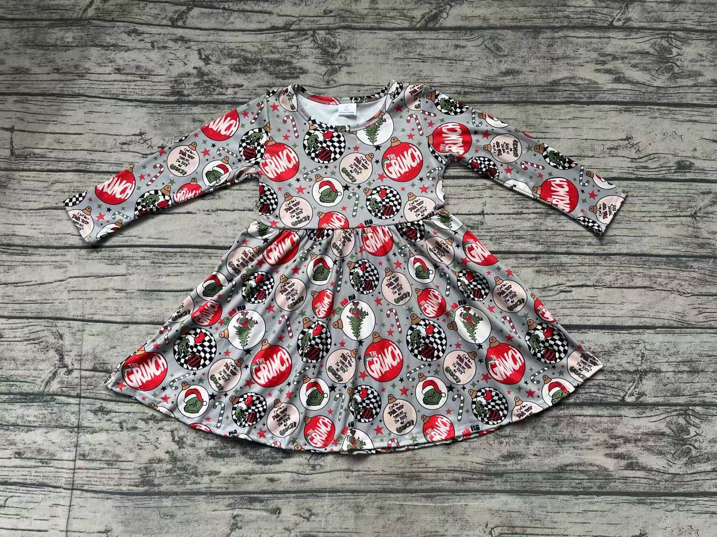 GLD0905 Baby Girls Christmas Disco Knee Length Dresses Preorder