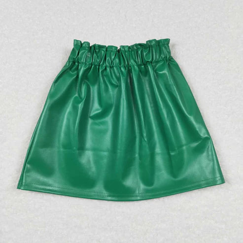 11.11 RTS Sibling Baby Girls Leather Skirts