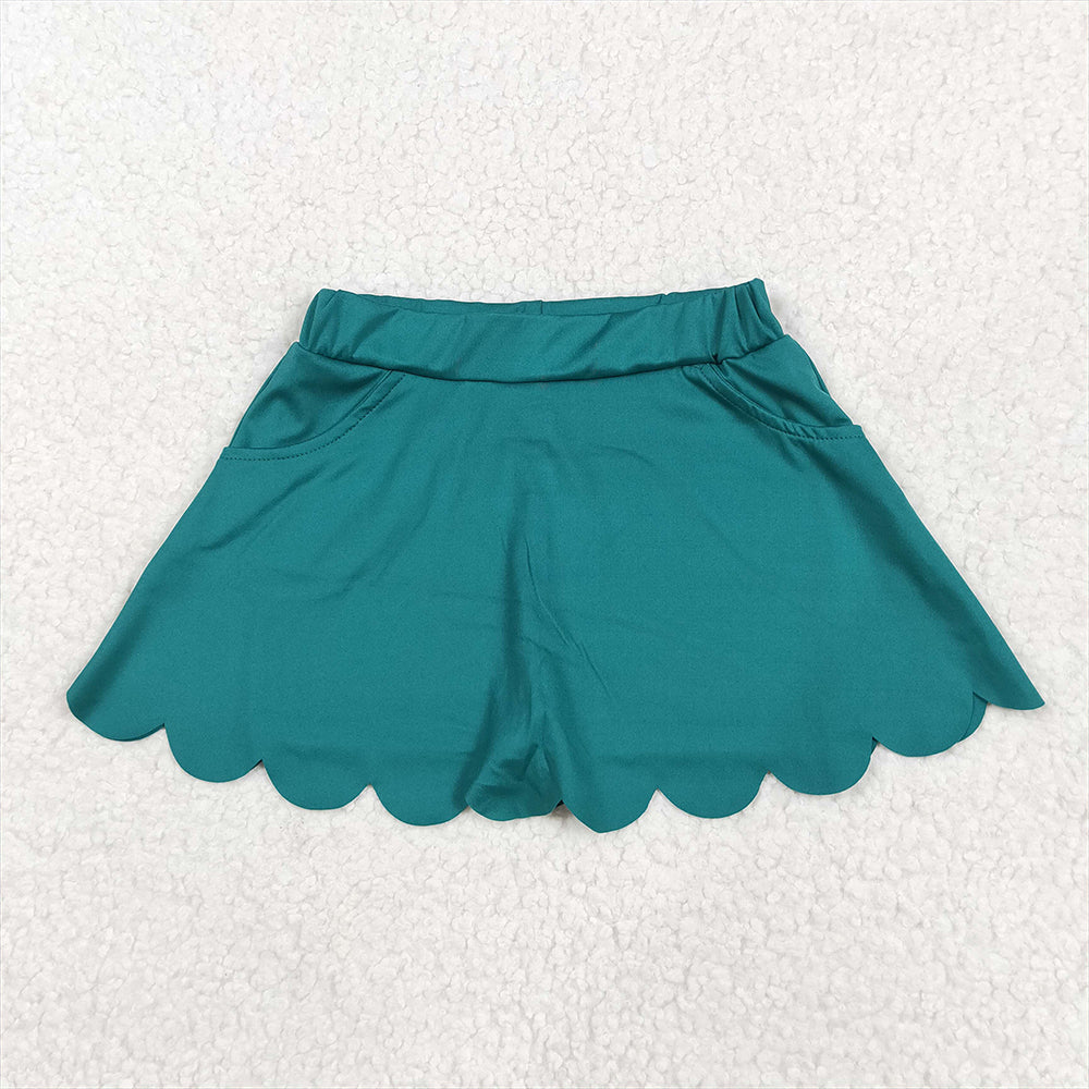 7.22 GLK0077RTS NO MOQ Baby Girls Yoga Skirt baby girls clothes yoga dark green Skirts dress