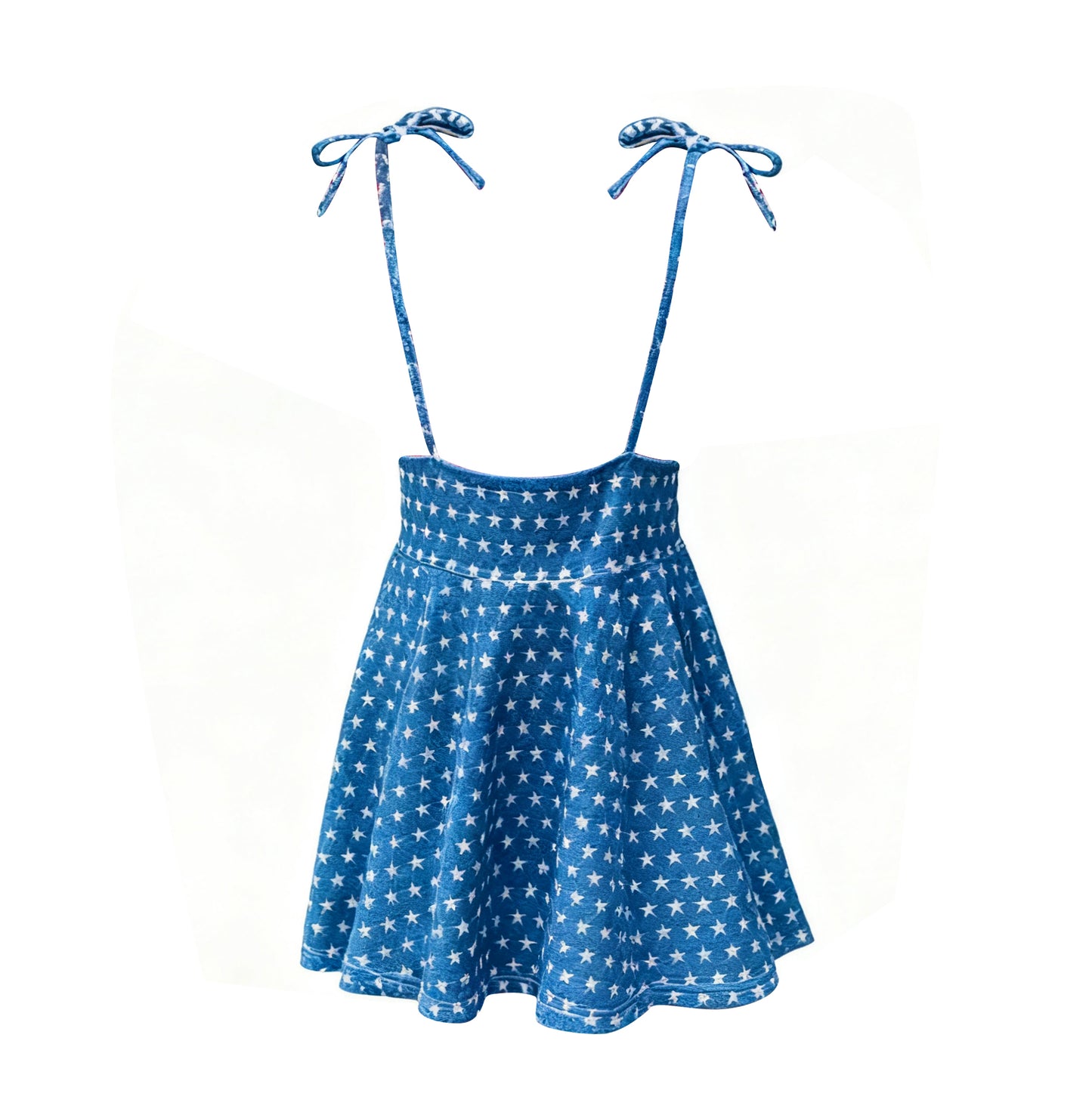11.7 GLK0189 Pre order No Moq Baby Girls Blue Strap Stars Plaid July 4th Knee Length Dresses