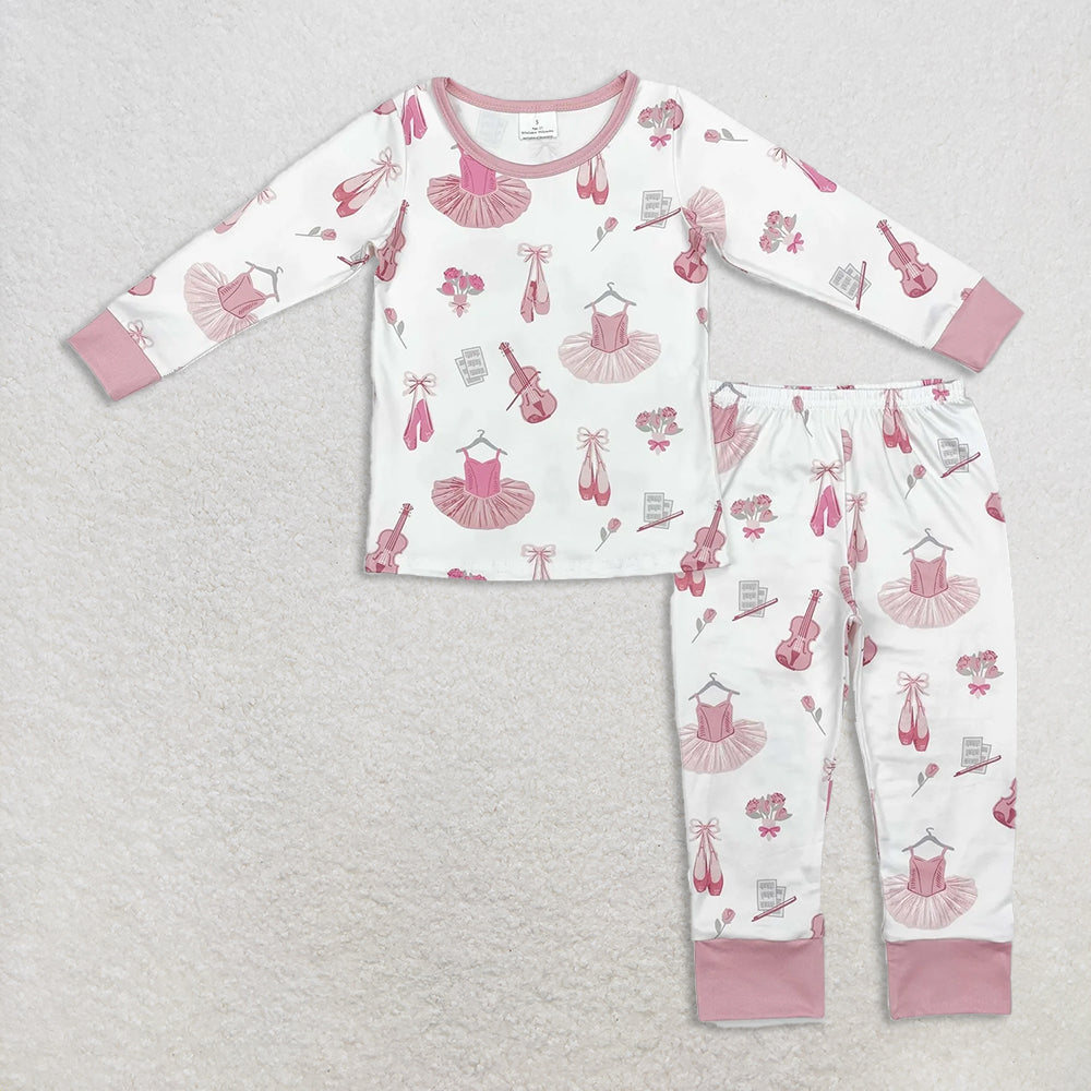 10.21 RTS Baby Girls Western Long Sleeve Tops Pants Pajamas Clothes Sets
