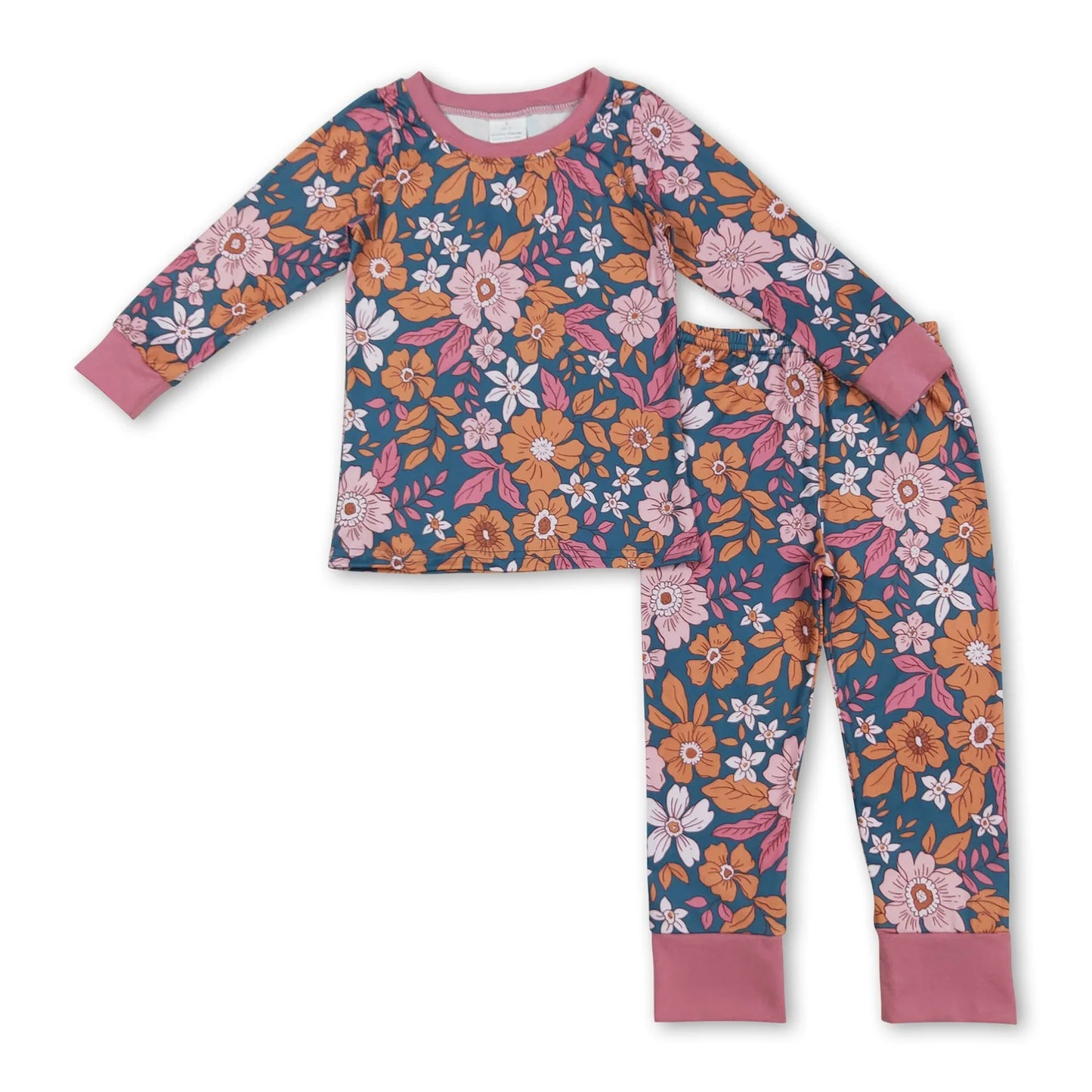 9.30 RTS Sibling Baby Girls Lavender Floral Zip Rompers Pajamas Clothes Sets
