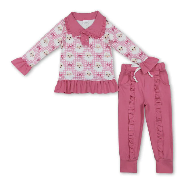 RTS Sibling Long sleeves leggings girls Christmas set