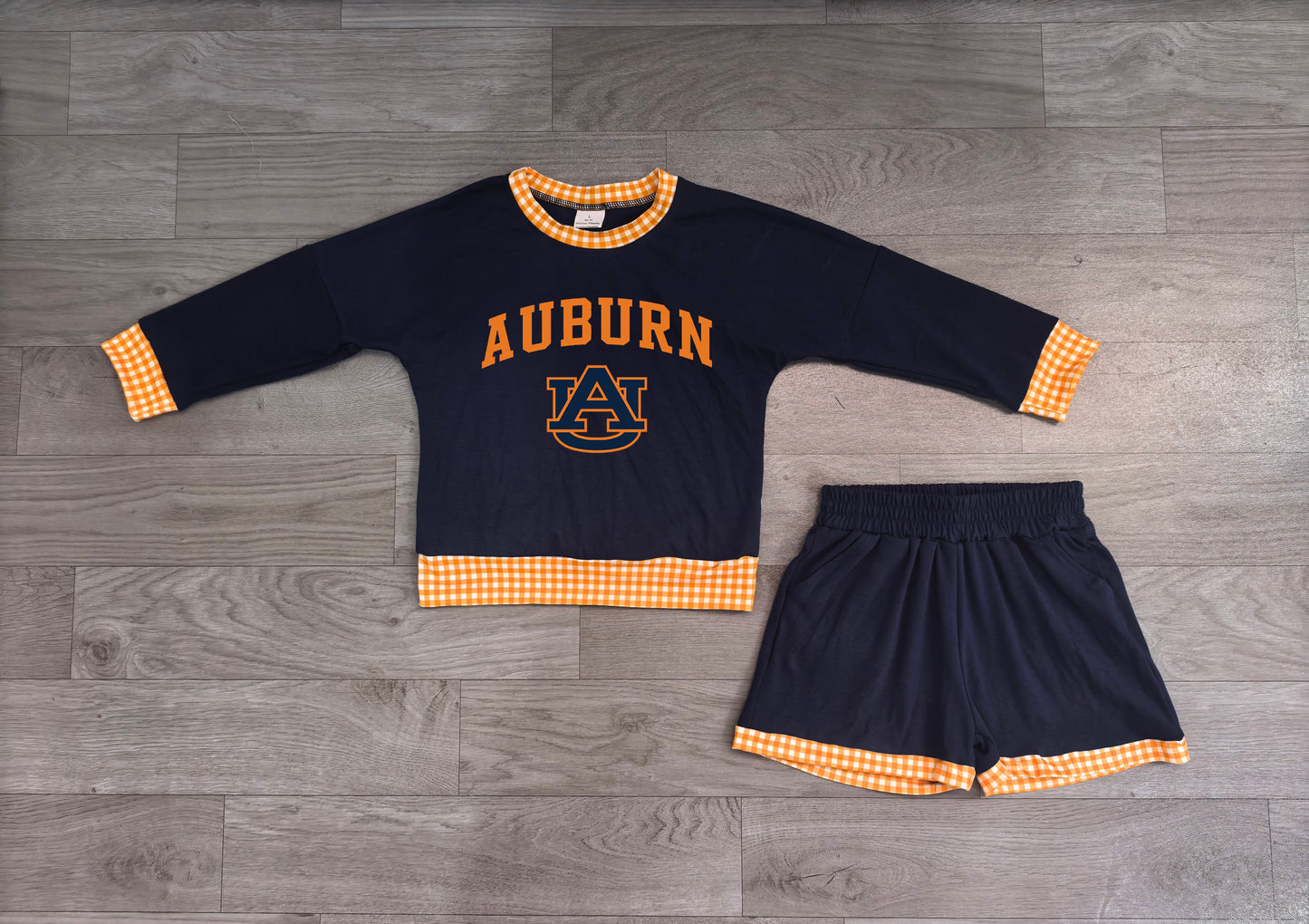 GLS0162 Sample No Moq Baby Boys Long Sleeve Top Pockets Short Team Clothes Set