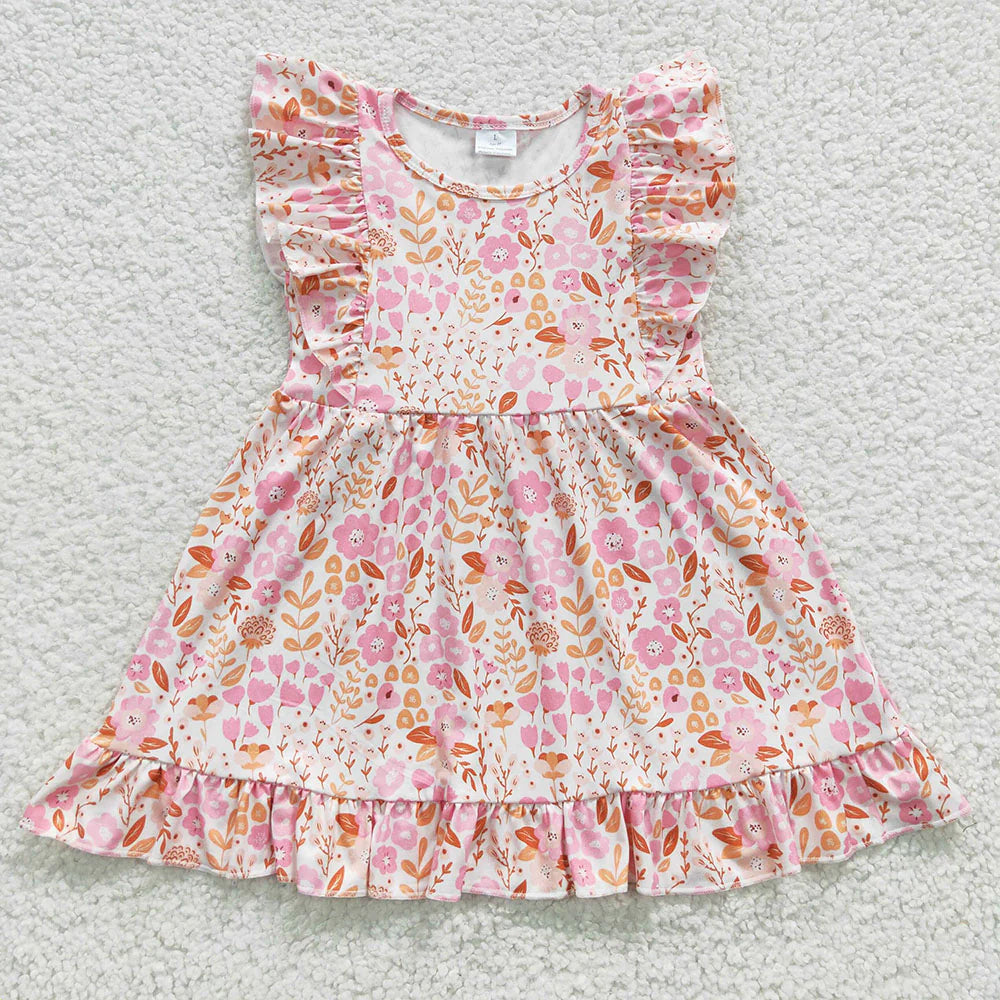 12.1 RST Sibling Sister Baby Girls Ruffles Summer Knee Length Dresses