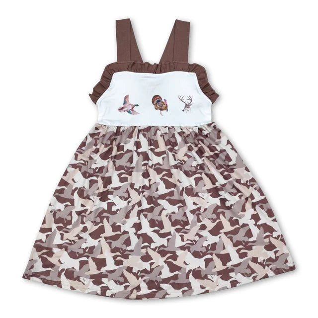 RTS Sibling Duck pheasant deer top camo shorts boys clothes and kids girls dresses