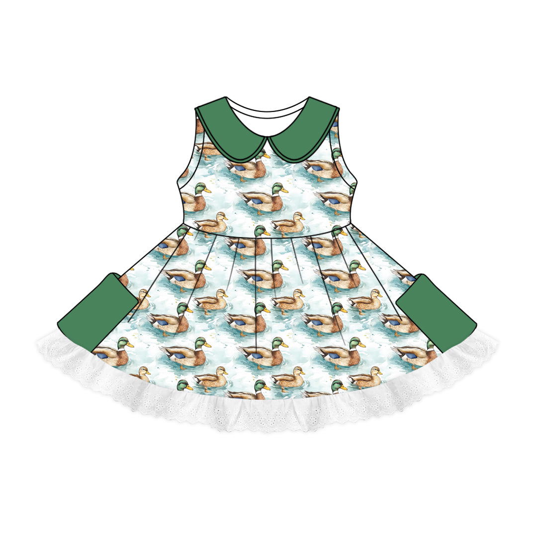 Sleeveless duck pocket top shorts kids boys clothes